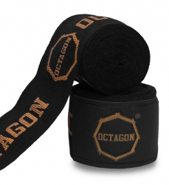 Bandáže boxerské Octagon Fightgear Supreme Printed 5m black/gold