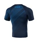 Rashguard Octagon PREMIUM Blocks blue