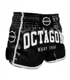 Trenky Muay Thai Octagon Black/White